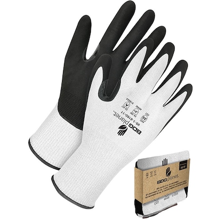Bdg Cut-Resistant Coated Gloves, Cut Level A6 , Foam NBR , Textured , XL 1 PR 99-1-8160-10-V
